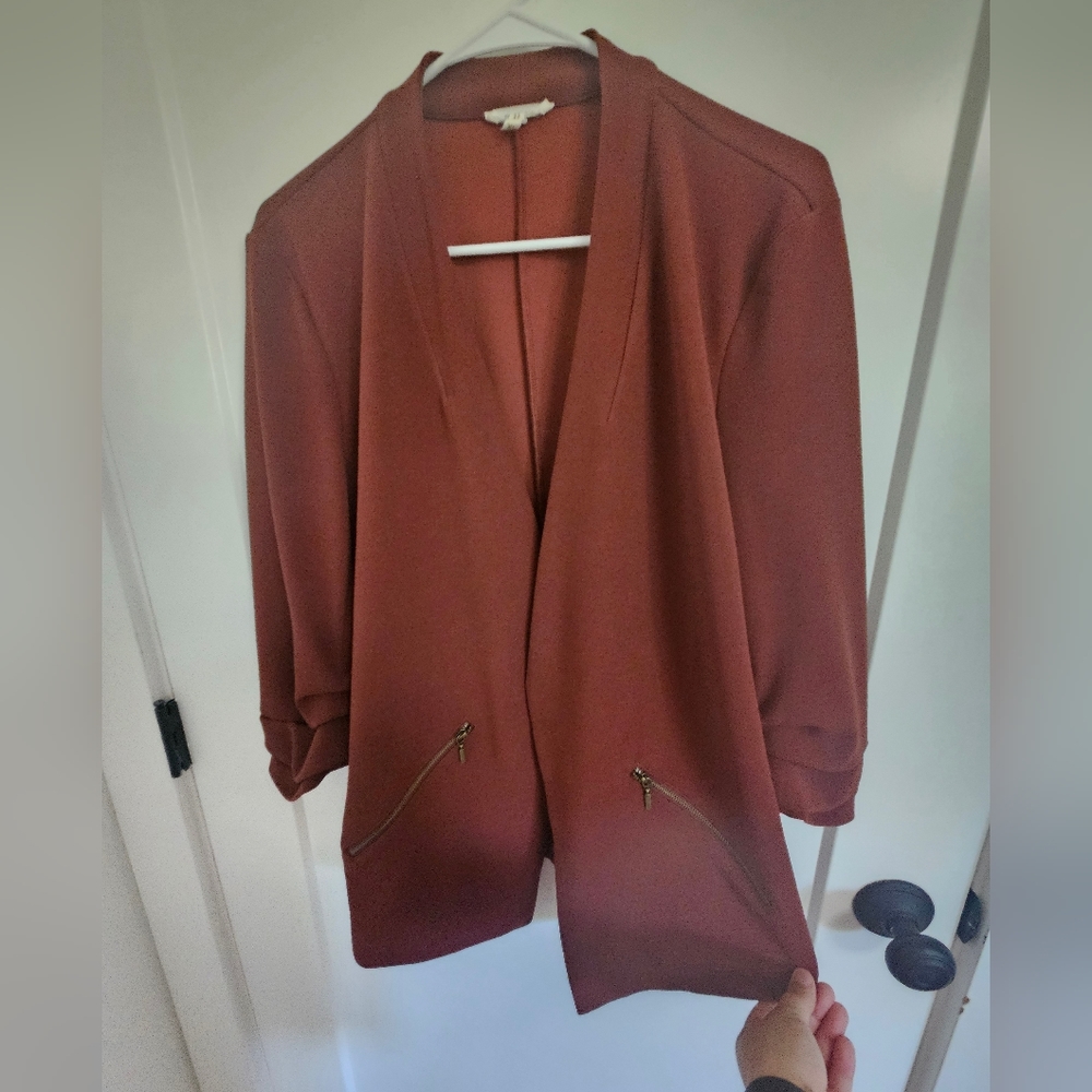 Maurice’s Maroon Rust Brown blazer jacket